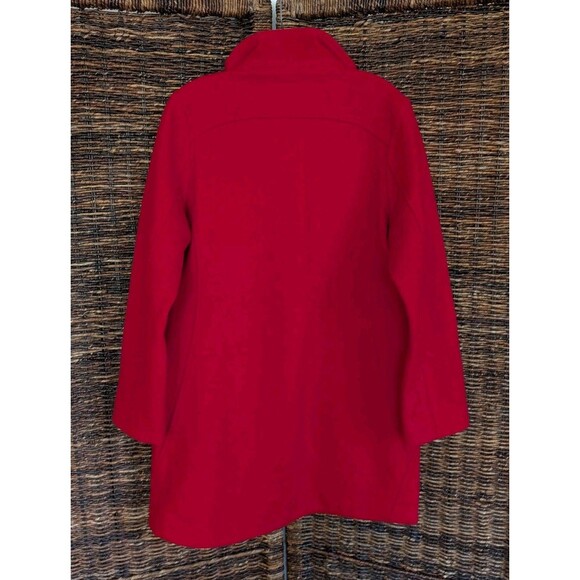 NWOT Pendleton Wool Duffle Pea Coat Women's Small Red Hudson Bay Classy Winter - Picture 7 of 11